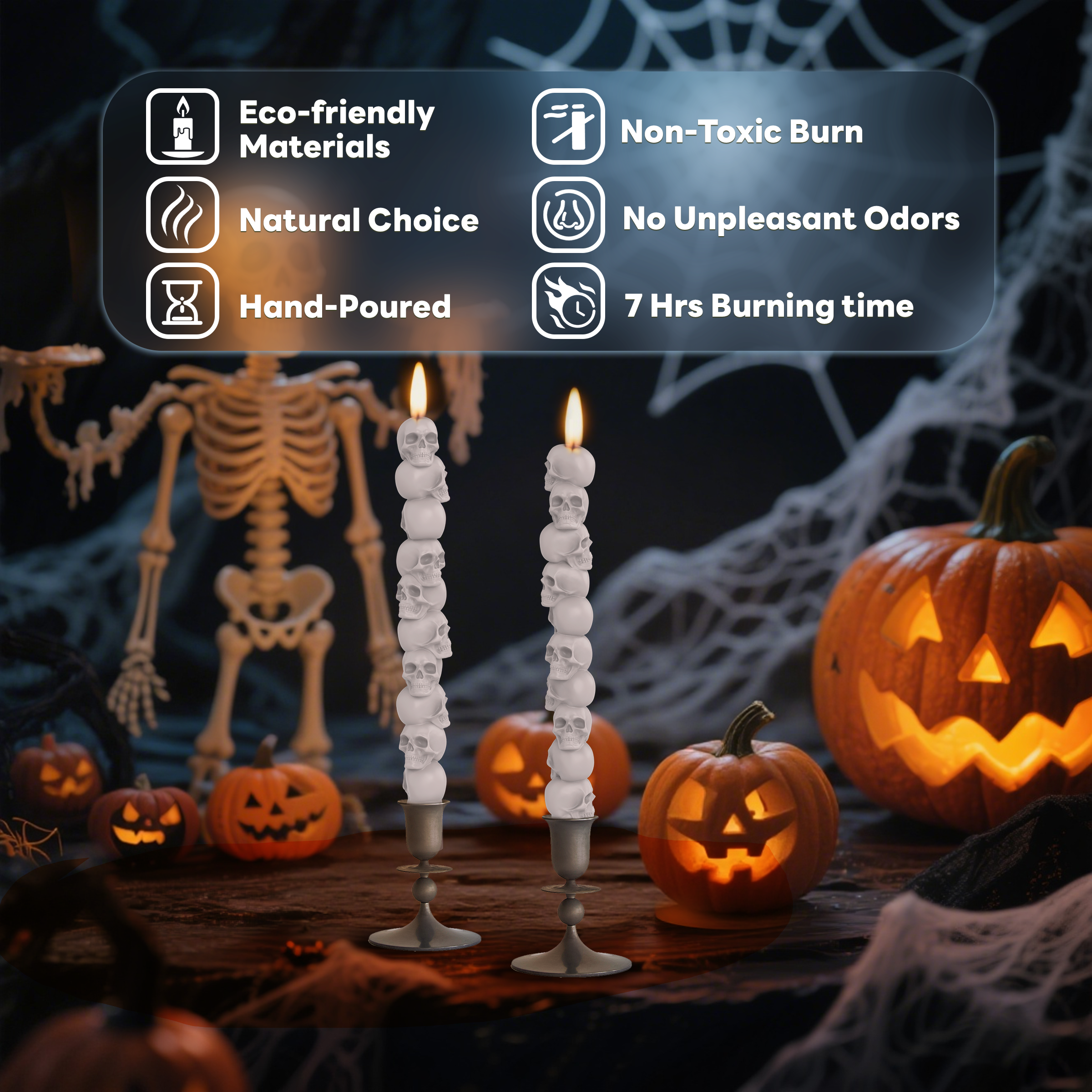 Day of the Dead Shaped Decorative Candles