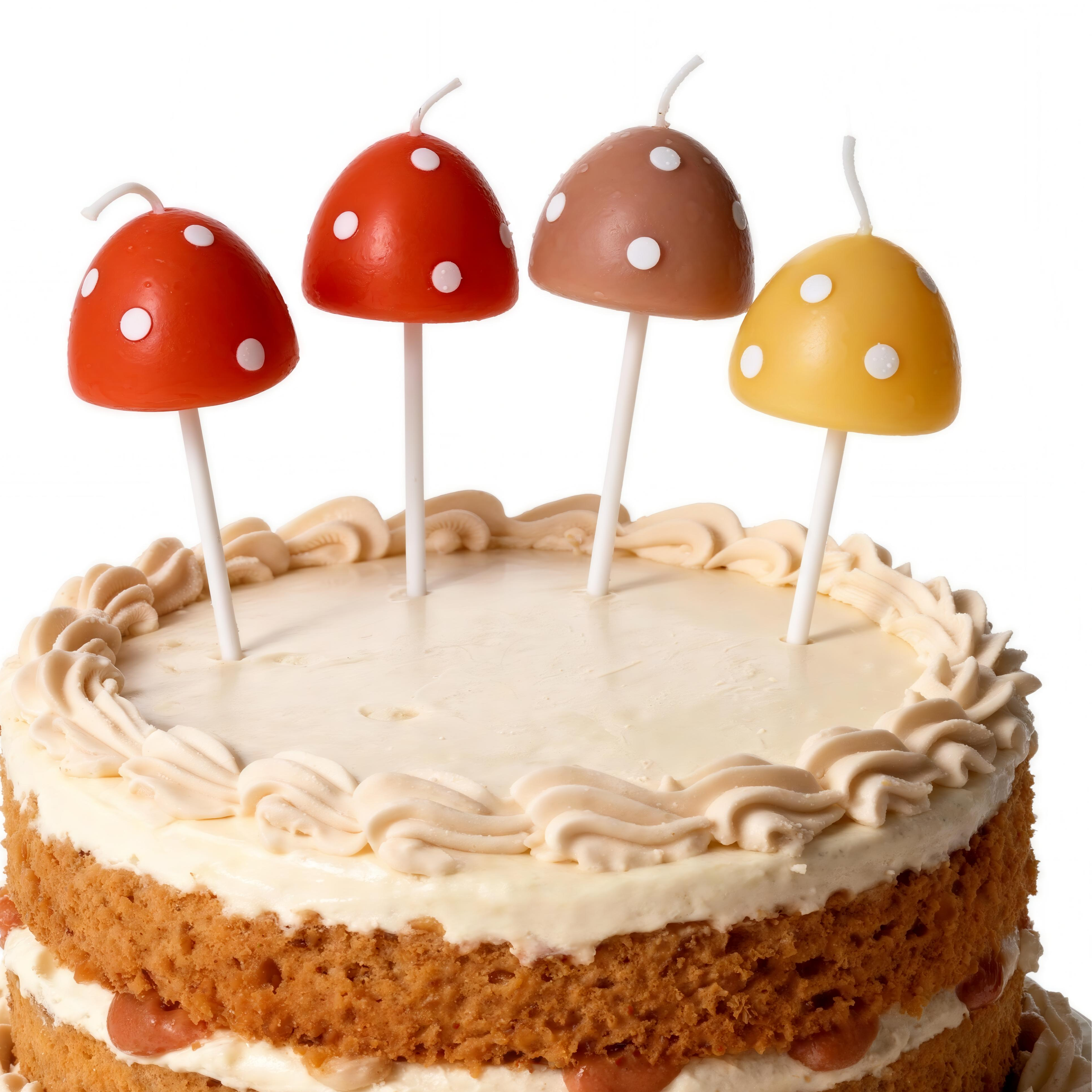 Creative Birthday Candles - mushroom-shaped