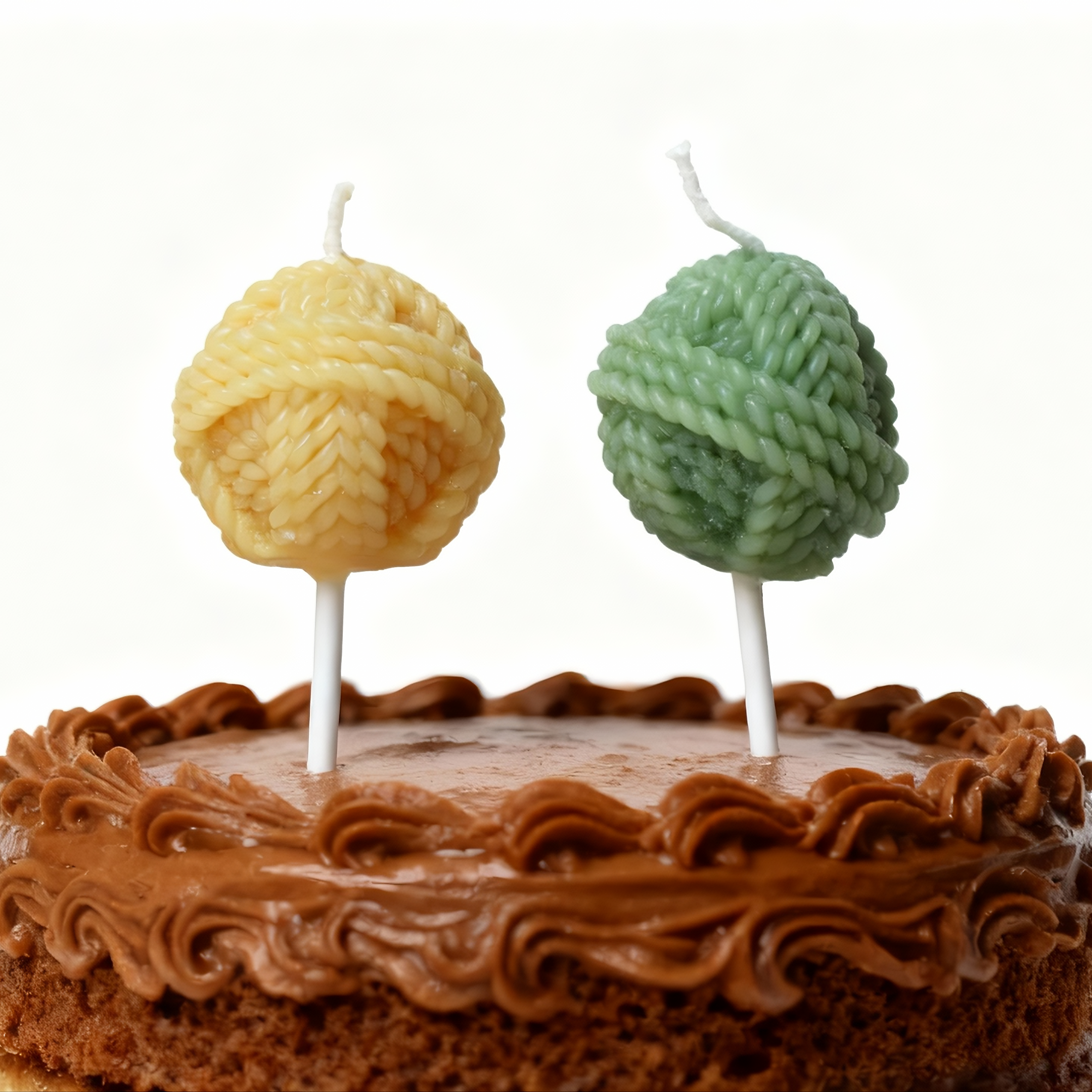 Pet Birthday Candles - Pom-Pom Shaped