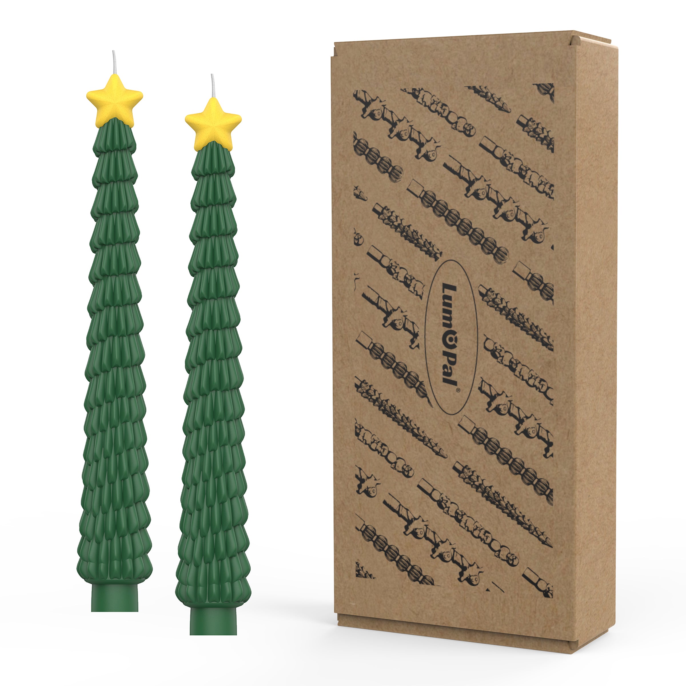 Christmas Shaped Decorative Candles-star