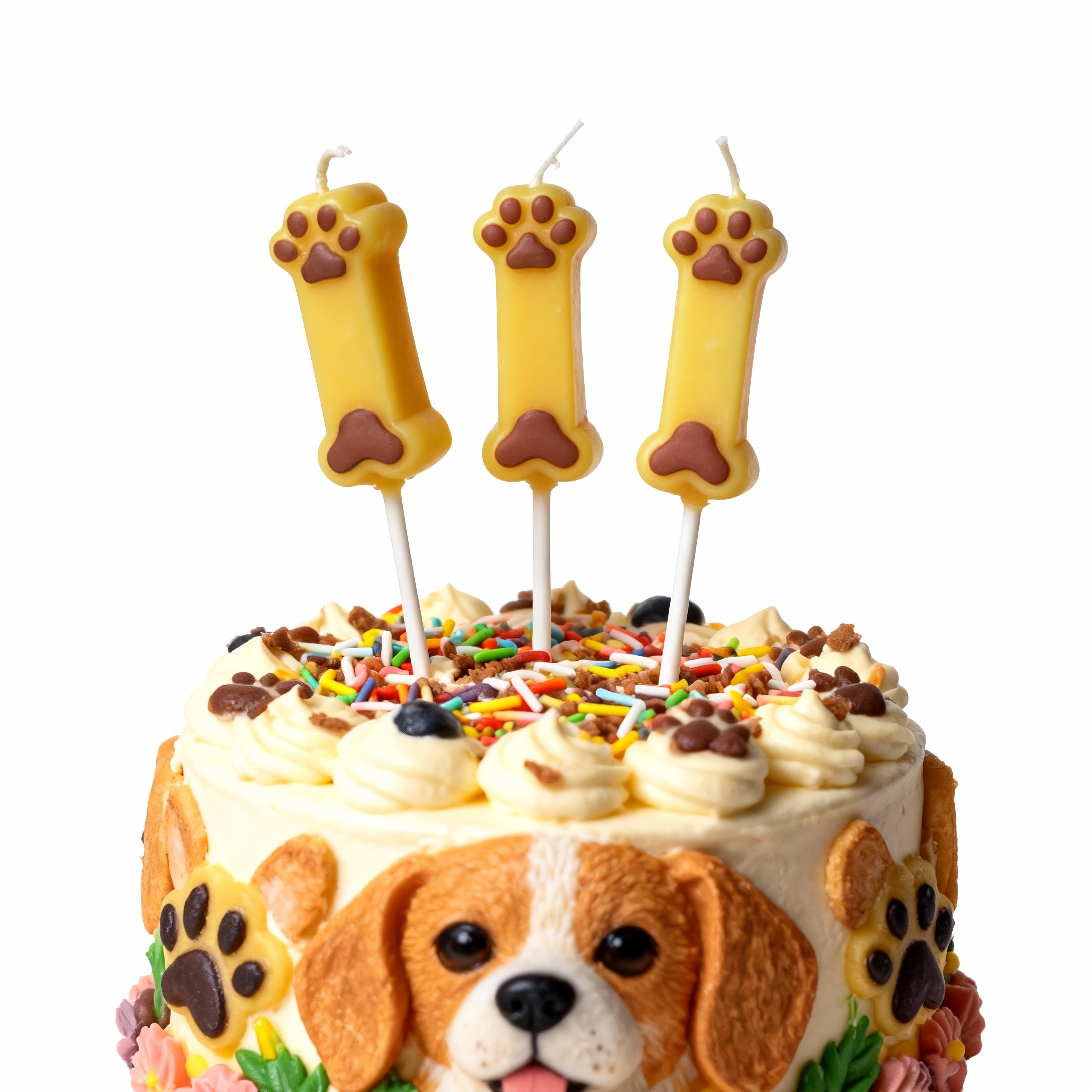 Creative Birthday Candles - Dog Paw Shape