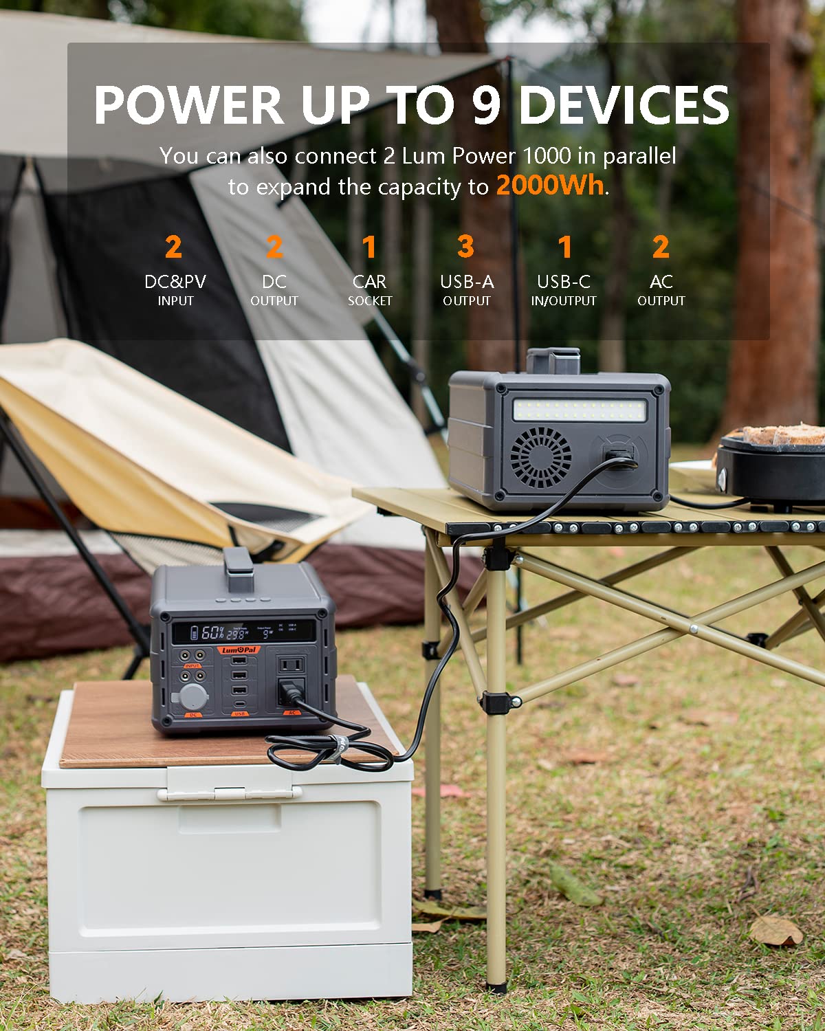 Lum power 1000 portable power station