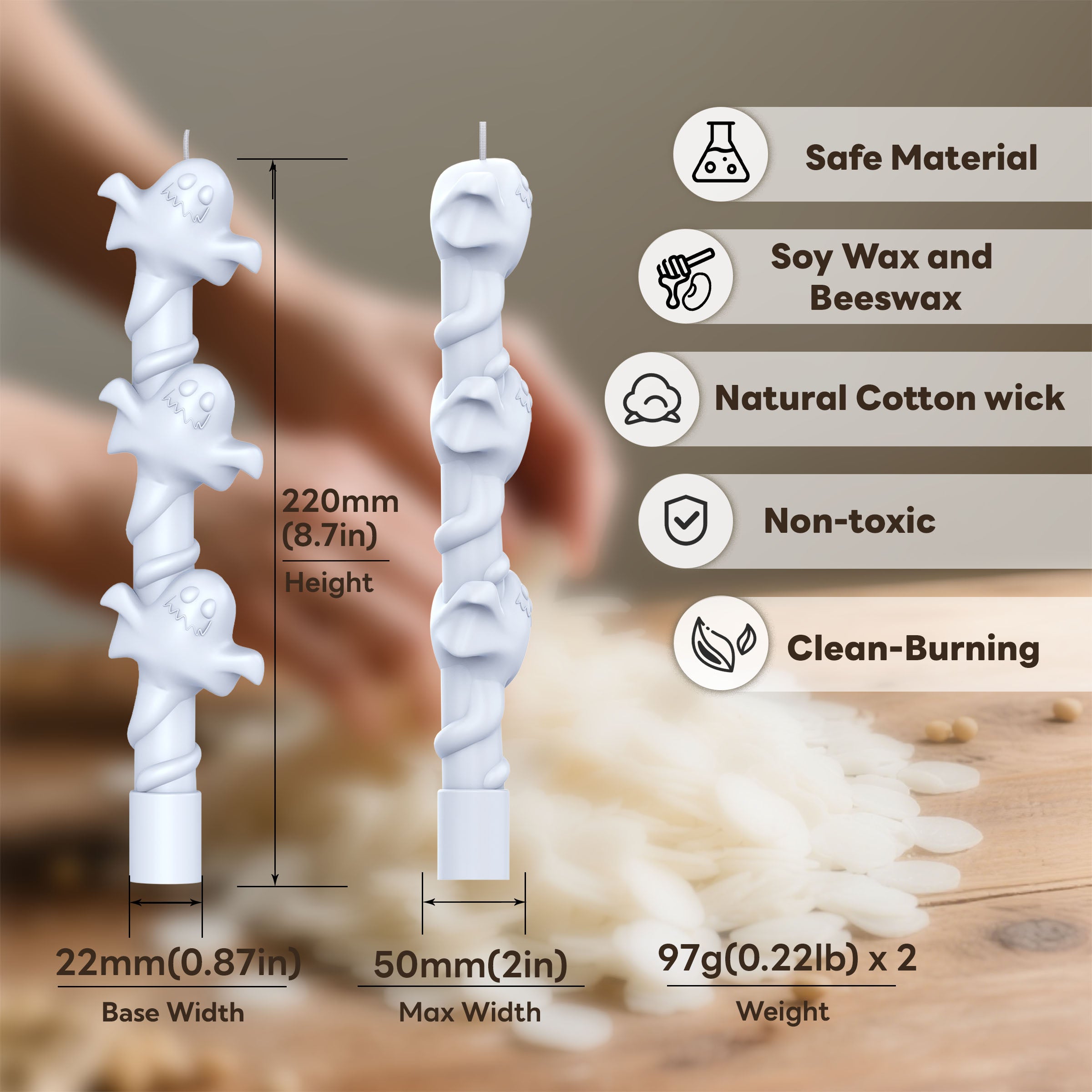 Halloween Shaped Decorative Candles