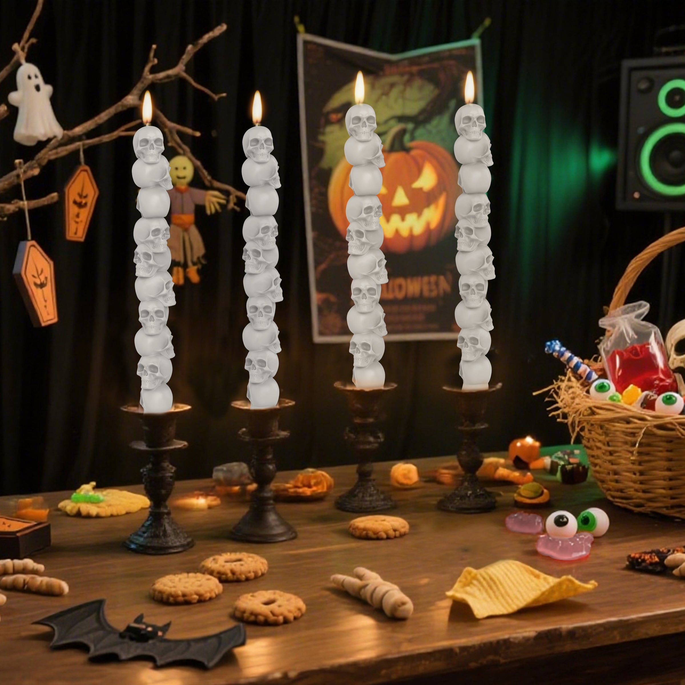 Day of the Dead Shaped Decorative Candles