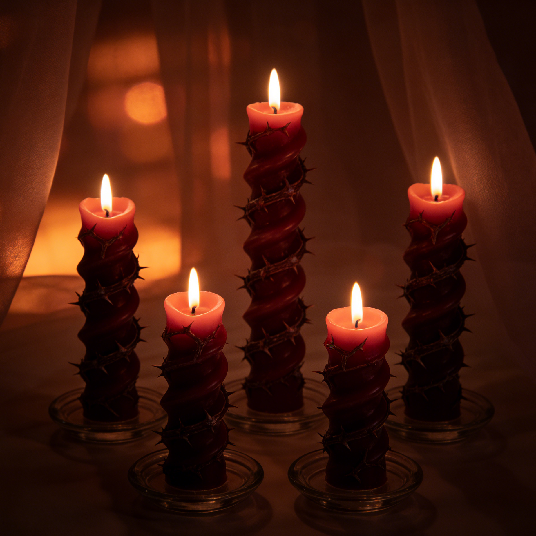 Low Temperature Intimate Candles-thorn candle shaped