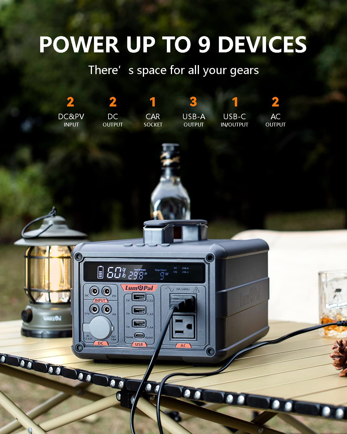 Lum power 600 portable power station